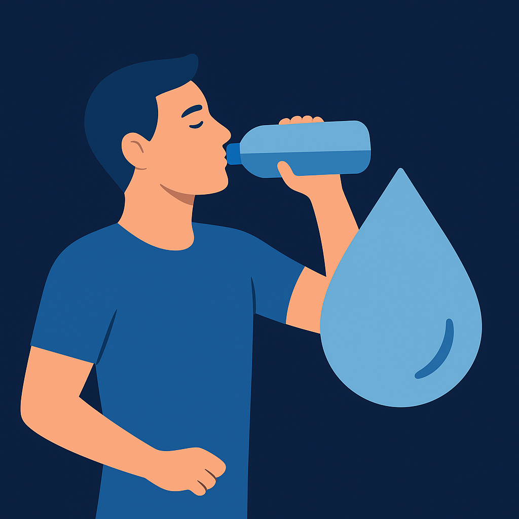 Hidratação no treino